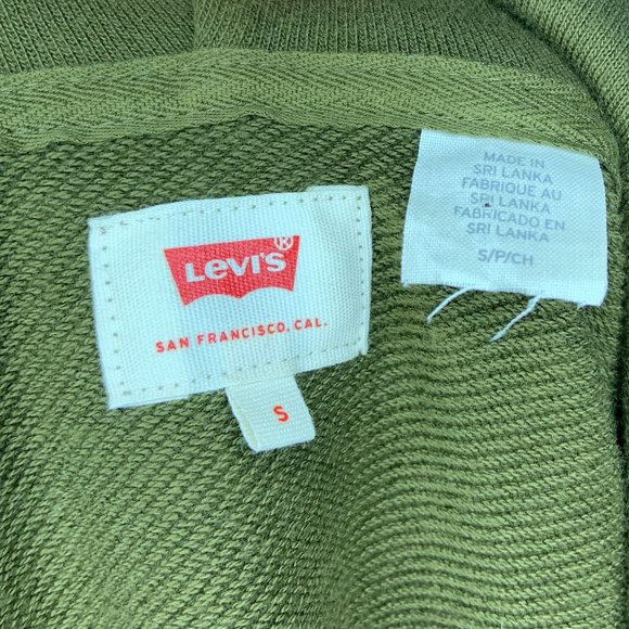 Levi’s Mens Green Logo Zip up Hoodie - Picture 3 of 3